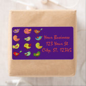 Meerkleurige zangvogels Thunder_Cove Etiket (Insitu)