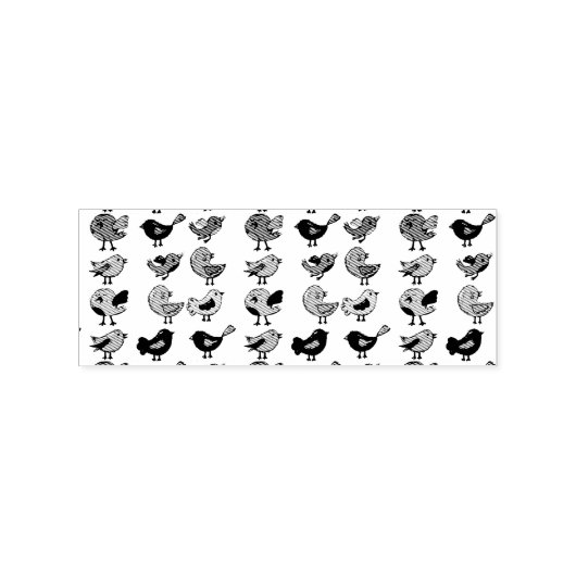 Meerkleurige zangvogels Thunder_Cove Rubberstempel (Afrduk)