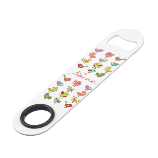 Meerkleurige zangvogels Thunder_Cove Speed Flessenopener (Voorkant Gekanteld)