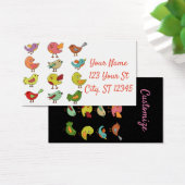 Meerkleurige zangvogels Thunder_Cove Visitekaartje (Bureau)