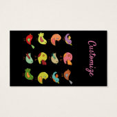 Meerkleurige zangvogels Thunder_Cove Visitekaartje (Achterkant)