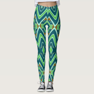 Meerkleurige zigzagklassieker "Ratti_Creative_Arts Leggings