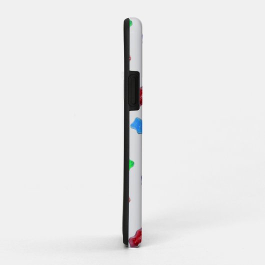 Meerkleurige zoete beren op zilver Case-Mate iPhone case (Achterkant/rechts)