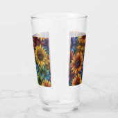 Meerkleurige Zonnebloemen #4 Glas (Rechts)