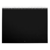 Meerkleurige zwarte & Wu-achtergrond op een agenda Kalender (Hoes)