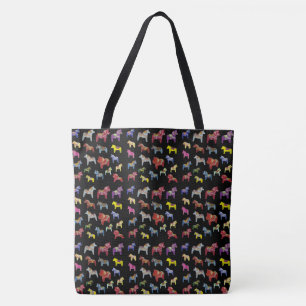 Meerkleurige Zweedse Dala-paarden Tote Bag