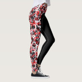 Meerlaagse zijband webpatroonpatronen Leggings (Rechts)