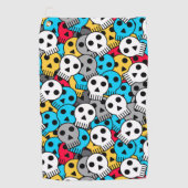 meerlagige schedels golfhanddoek (Voorkant)