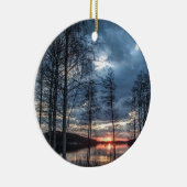 Meerlandschap, Finland Keramisch Ornament (Rechts)