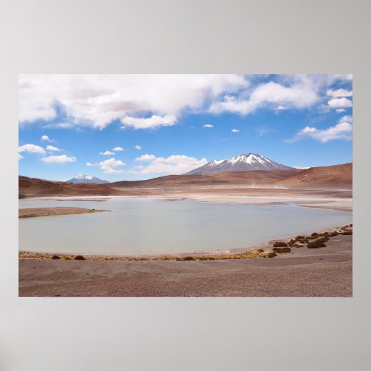 Meerlandschap op de Altiplano poster (Voorkant)