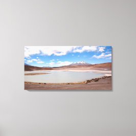Meerlandschap op het Altiplano canvas Afdruk