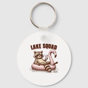 Meerleven Meer Mode Meer Vibes Boot Racoon Lake Sleutelhanger