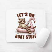 Meerleven Meer Modus Boot Racoon Laten we bootspul Muismat (Met muis)