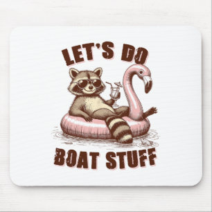 Meerleven Meer Modus Boot Racoon Laten we bootspul Muismat