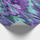 Meerling Rainbows Paars en Aqua Cadeaupapier (Hoek)