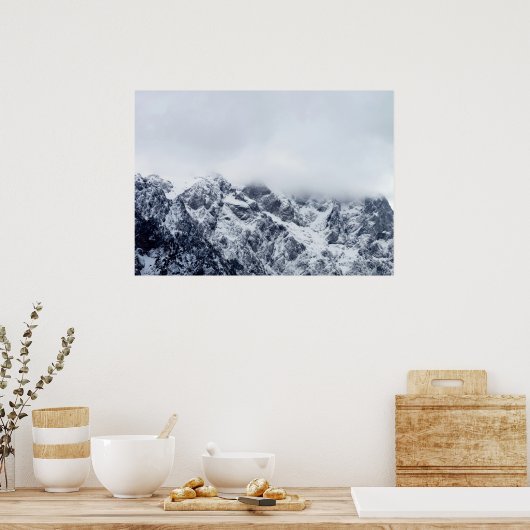 Meerlingen onder wolken poster (Keuken)