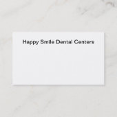 Meerlokatie Tentist Kantoor Visitekaartje (Achterkant)