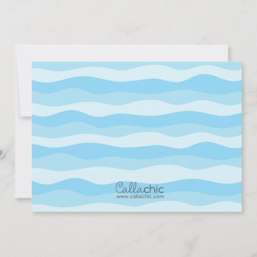 Meermaid Birthday Invitations for Girls with Pirat Kaart (Achterkant)