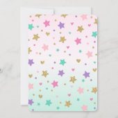 Meermaid Birthday-uitnodiging onder de Zee partij Kaart (Achterkant)