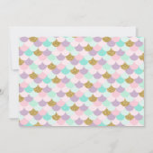 Meermaid Birthday-uitnodiging onder de Zee partij Kaart (Achterkant)