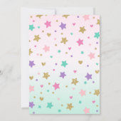 Meermaid Birthday-uitnodiging onder de Zee partij Kaart (Achterkant)