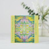 Meermaid Birthday-uitnodigingen Kaart (Staand voorkant)