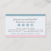 Meermaid Moon & Stars Mystical Siren Social Media Visitekaartje (Achterkant)