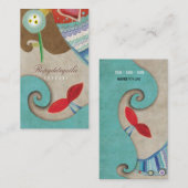 Meermaid Teddy Bear Waves Visitekaartje (Voorkant / Achterkant)