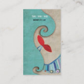 Meermaid Teddy Bear Waves Visitekaartje (Achterkant)