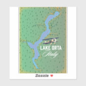 Meermeer Orta Italië Sticker (Vel)