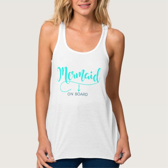MEERMIN AAN BOORD VAN Trendy Moderne Zomer van de Tanktop