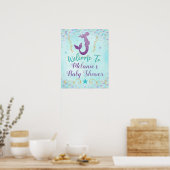Meermin Baby Shower Welkom Bord Poster Achtergrond (Keuken)