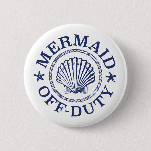Meermin buiten dienst ronde button 5,7 cm (Voorkant)