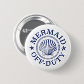 Meermin buiten dienst ronde button 5,7 cm (Voorkant /achterkant)