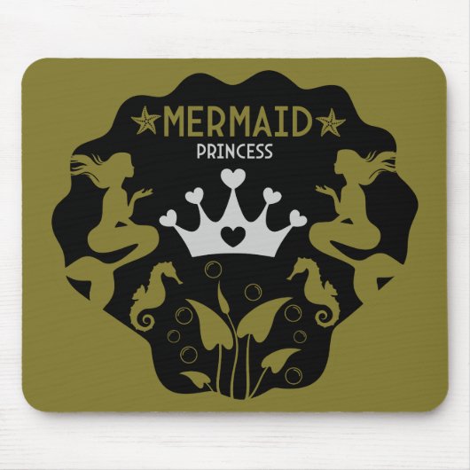 Meermin Prinses Meisje Muismat (Voorkant)