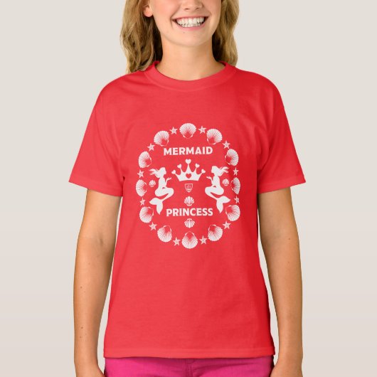 Meermin Prinses Meisje T-shirt (Voorkant)