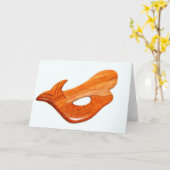 meermin wenskaart kaart (Gele Bloem)