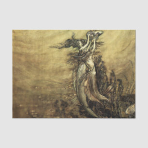 “Meerminnen van de Rijn” door Arthur Rackham Tissuepapier