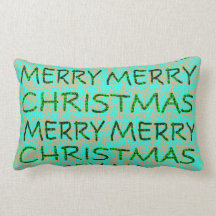 Meerontwerp kerst met prettige kerstlumbar Pillow
