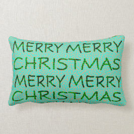 Meerontwerp kerst met prettige kerstlumbar Pillow Kussen