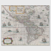  Meerparimkaart van de Verenigde Staten Cadeaupapier (Vlak)