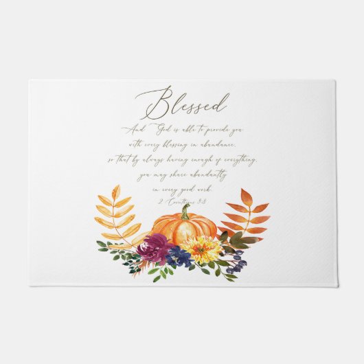 Meerpompoenen en herfsten in overvloed deurmat (Voorkant)