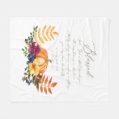 Meerpompoenen en herfsten in overvloed fleece deken (Voorkant (Horizontaal))