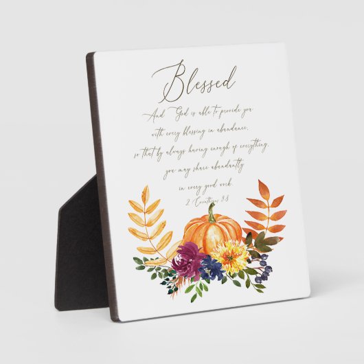 Meerpompoenen en herfsten in overvloed fotoplaat (Voorkant)