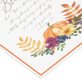 Meerpompoenen en herfsten in overvloed korte tafelloper (Hoek)