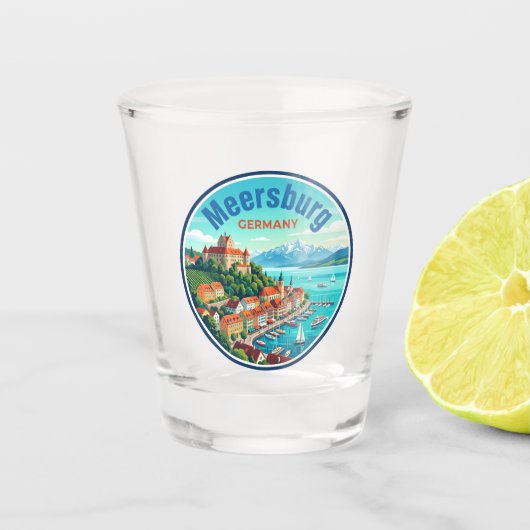 Meersburg Duitsland Shot Glas (Voorkant)