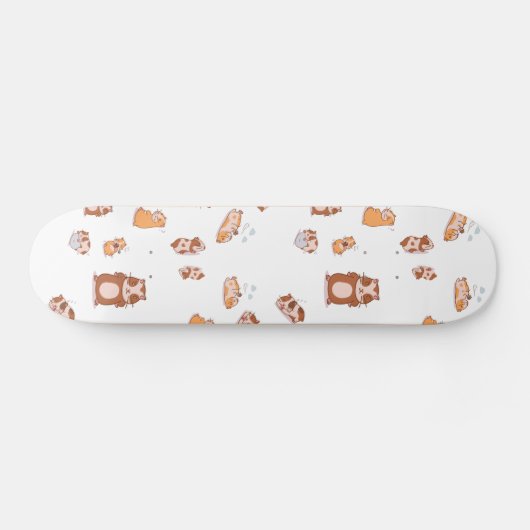 Meerschweinchen Armee niedliches Pattern Persoonlijk Skateboard (Horizontaal)