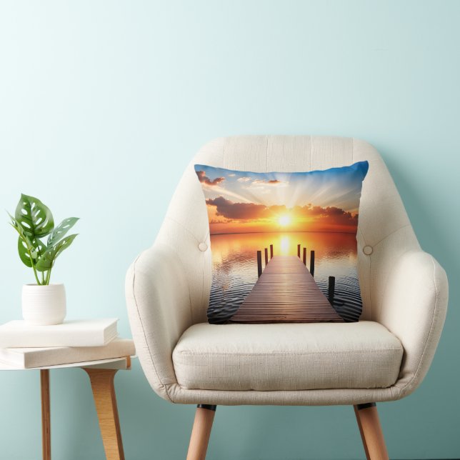 Meersteiger bij zonsopgang kussen (Stoel)