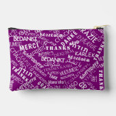 Meertalig dank u tekst aangepaste kleur etui (Achterkant)