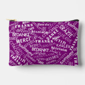 Meertalig dank u tekst aangepaste kleur etui (Voorkant)